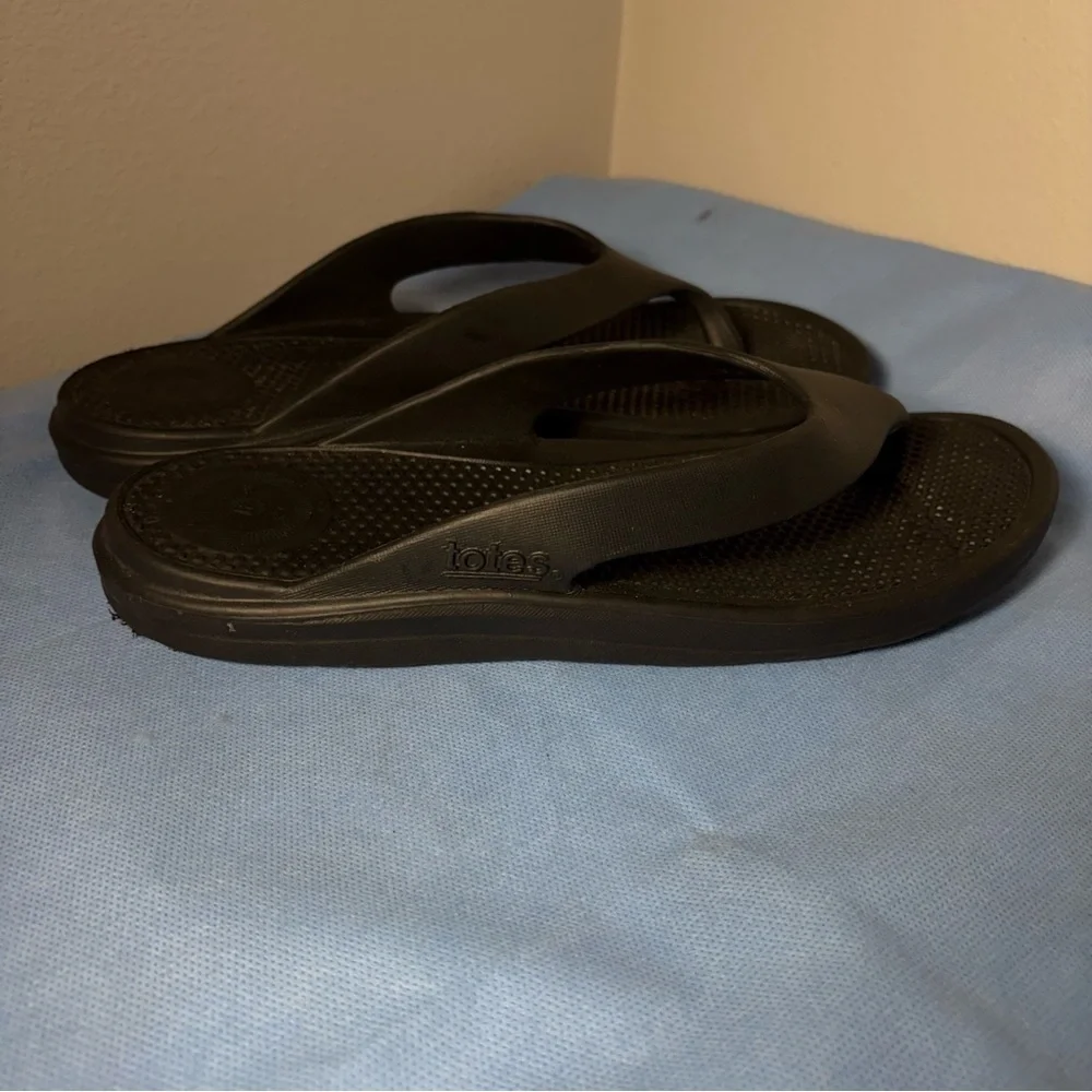 Toes Black Flip Flop Sandals